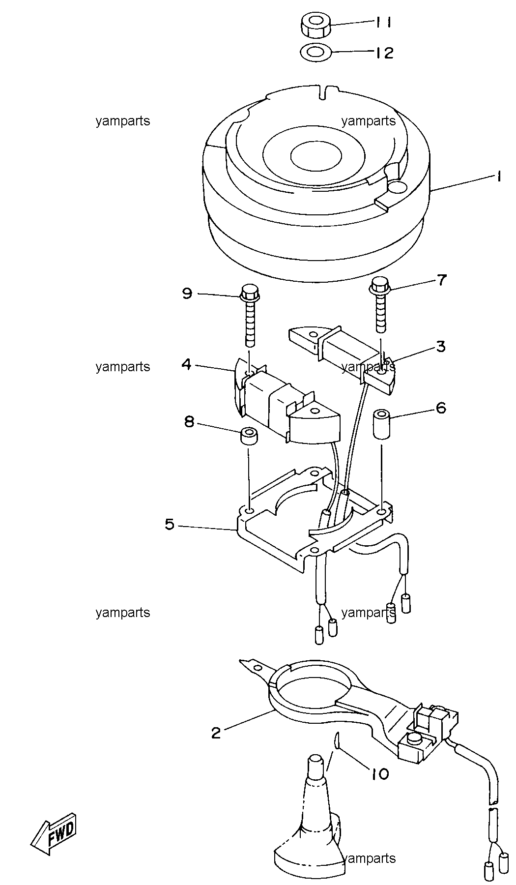 Маховик, катушки