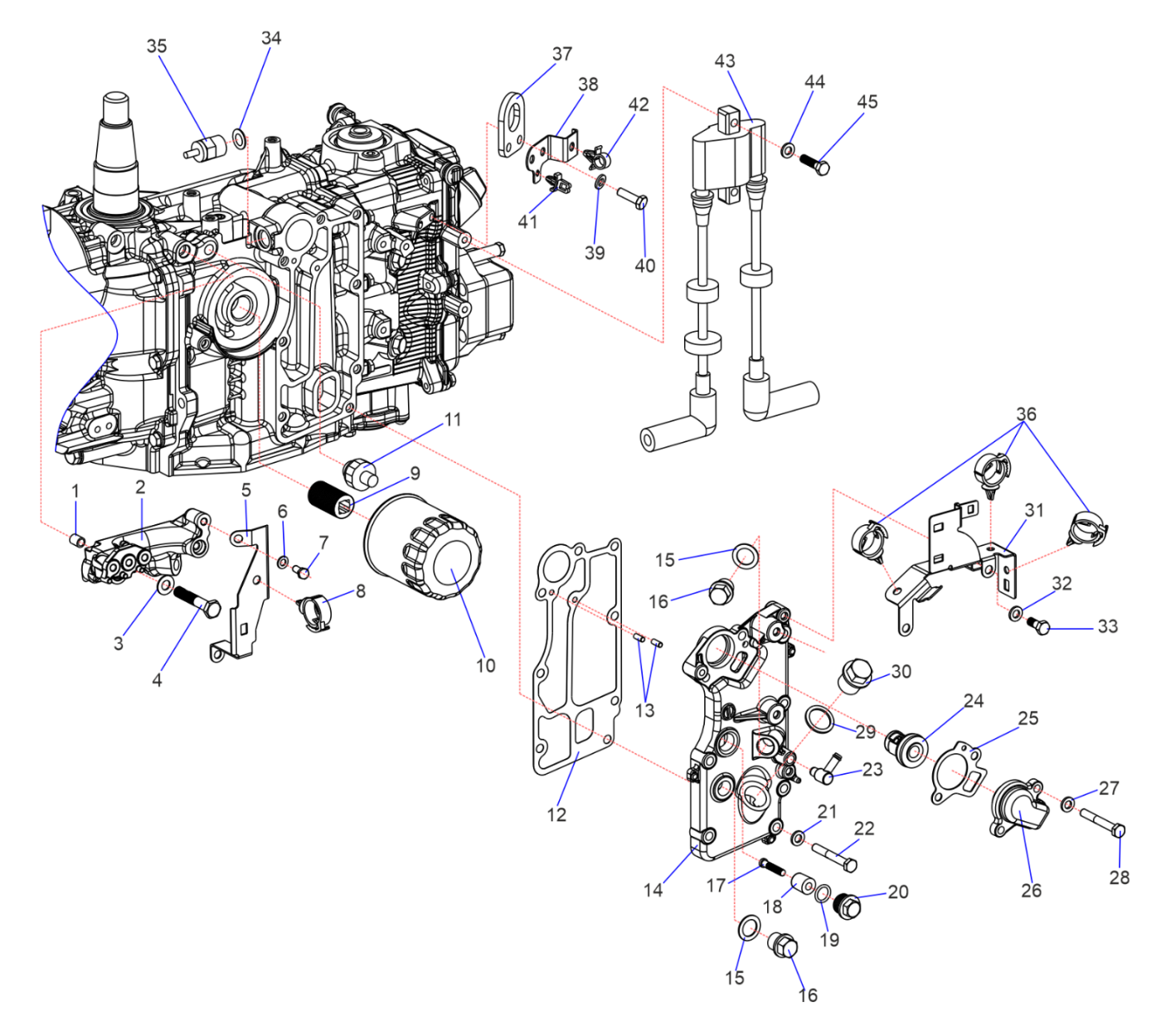 Термостат, фильтр масляный, катушка высоковольтная