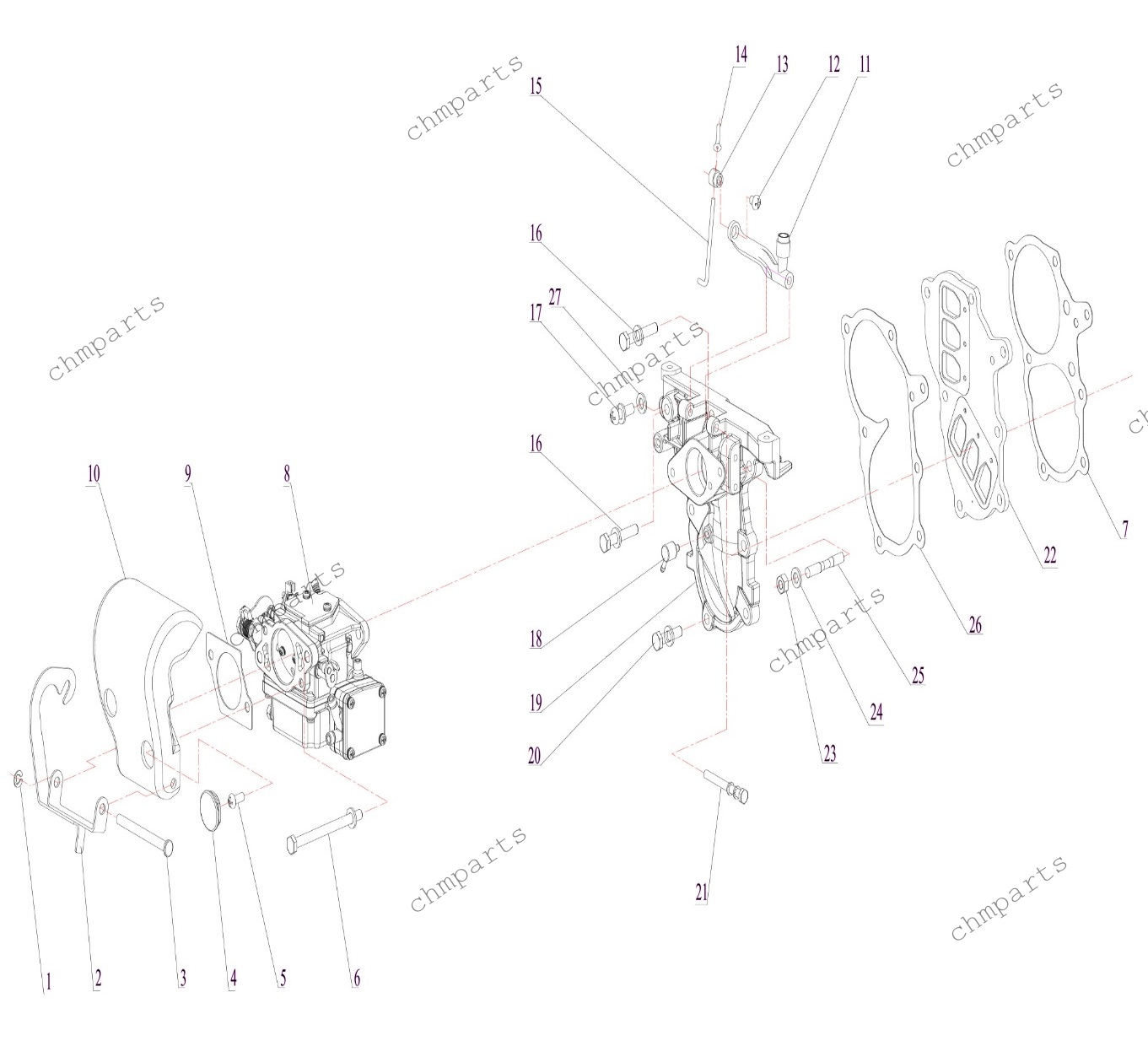 Детали впуска, карбюратор