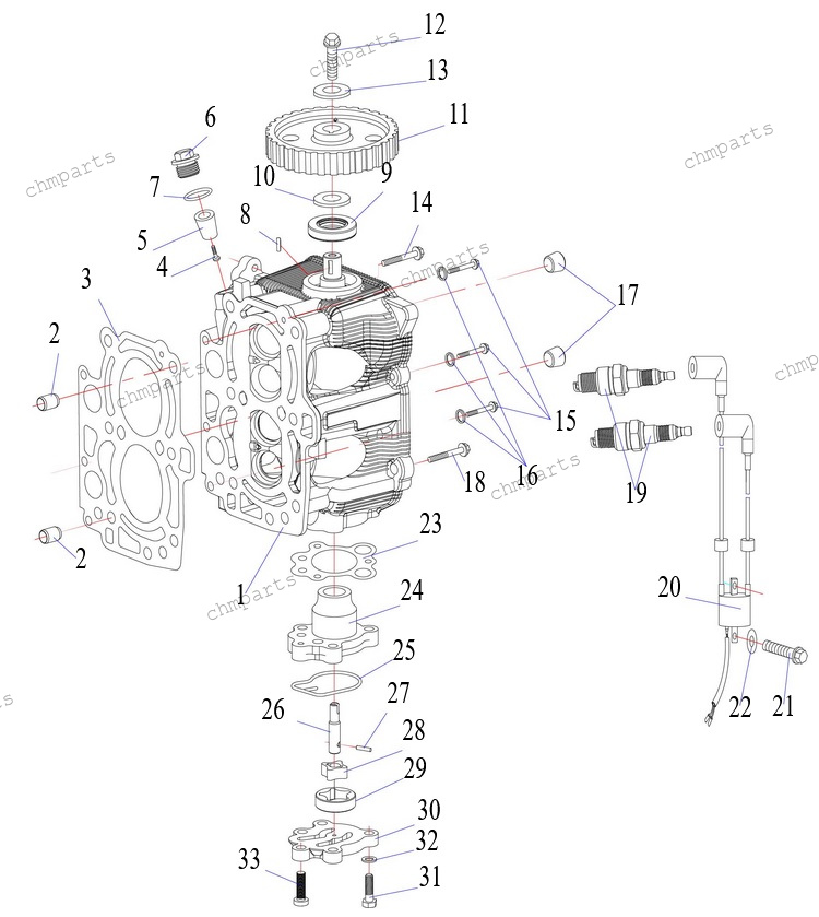 Головка блока, катушка высоковольтная