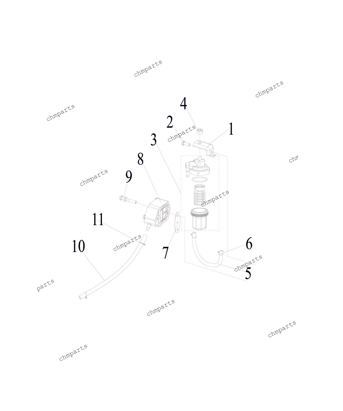 Насос топливный, фильтр